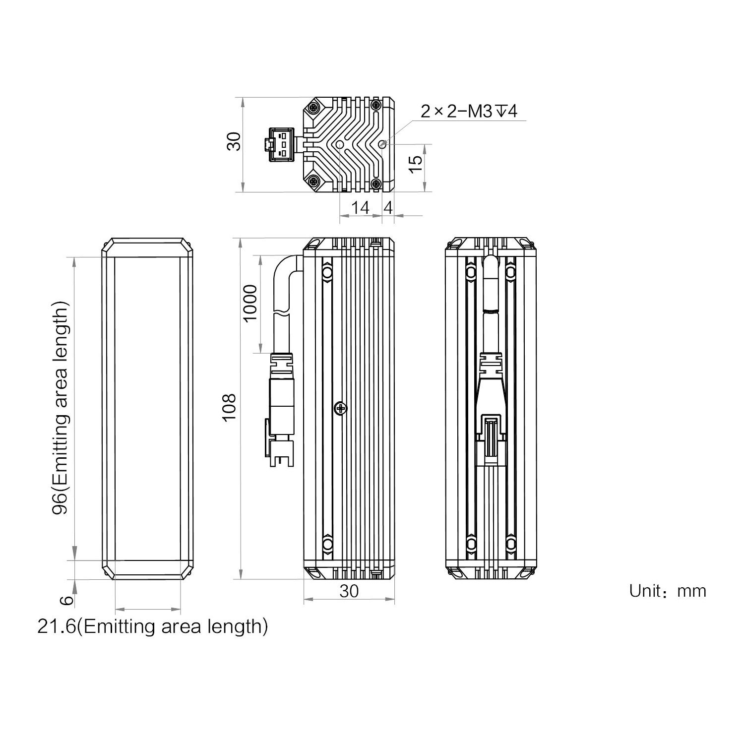 HIKROBOT Light Source, Bar Type, Infra-red - Image 2