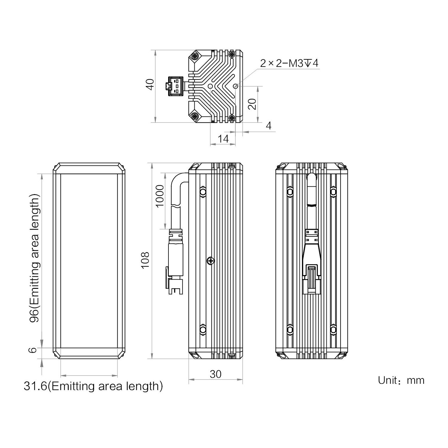 HIKROBOT Light Source, Bar Type, Infra-red - Image 2
