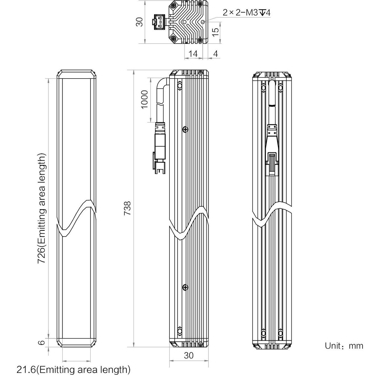 HIKROBOT Light Source, Bar Type, Infra-red - Image 2