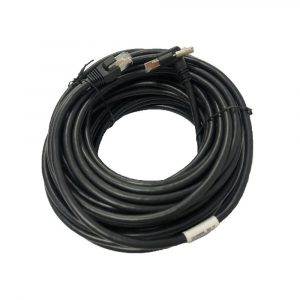 HIKROBOT Data Cable, GigE, CAT.5E, SFTP, 2 x RJ45, 5m, Black, Right Angle (Down), Flexible, static/moveable