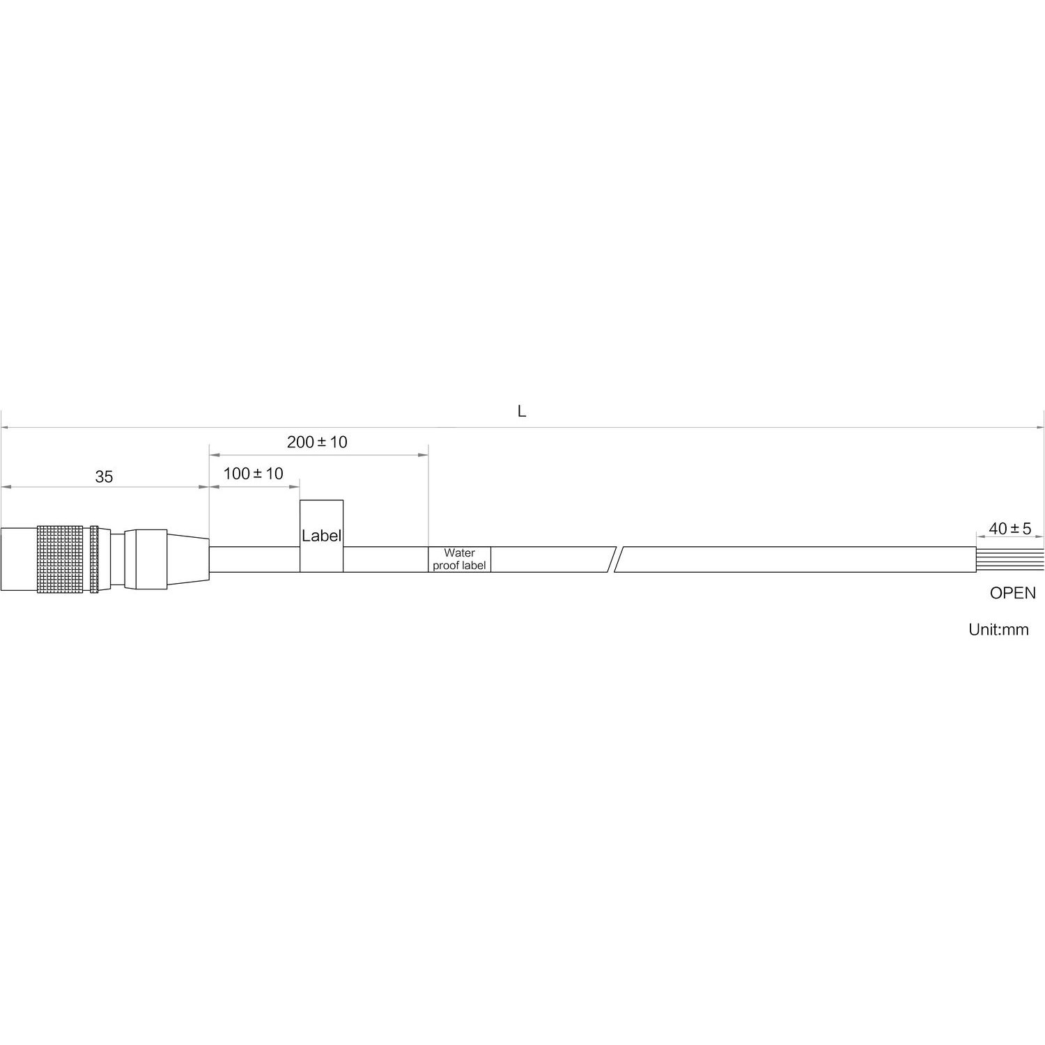HIKROBOT Power/IO Cable, Hirose 12pin, HR10A-10P-12S to Open, 7m - Image 2
