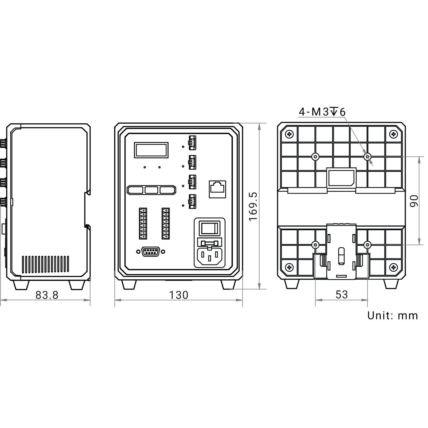 HIKROBOT Light Controller, Analog, constant voltage, Input: 220VAC, Output: 120W/24VDC, Channels: 4, DB9F - Image 2