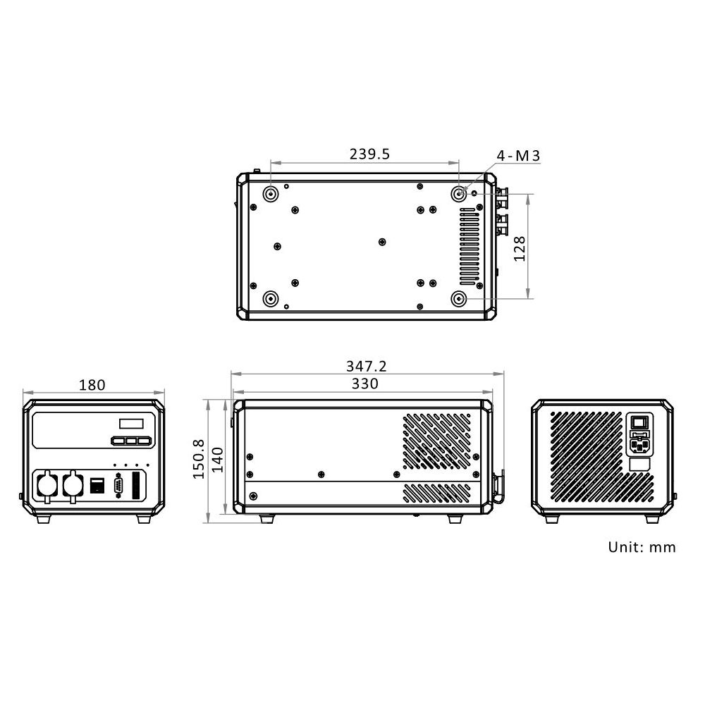 HIKROBOT Light Controller, Digital, constant voltage, Input: 220VAC, Output: 120W/24VDC, Channels: 4, DB9F - Image 2