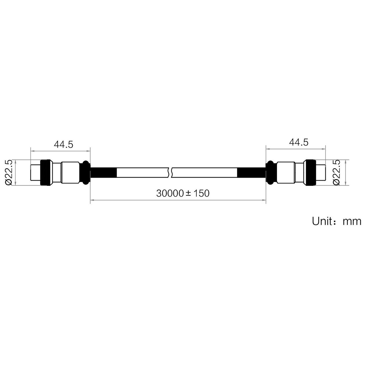 HIKROBOT Light Source extension cable, 19M-8A to 19M-8A, 30m - Image 2